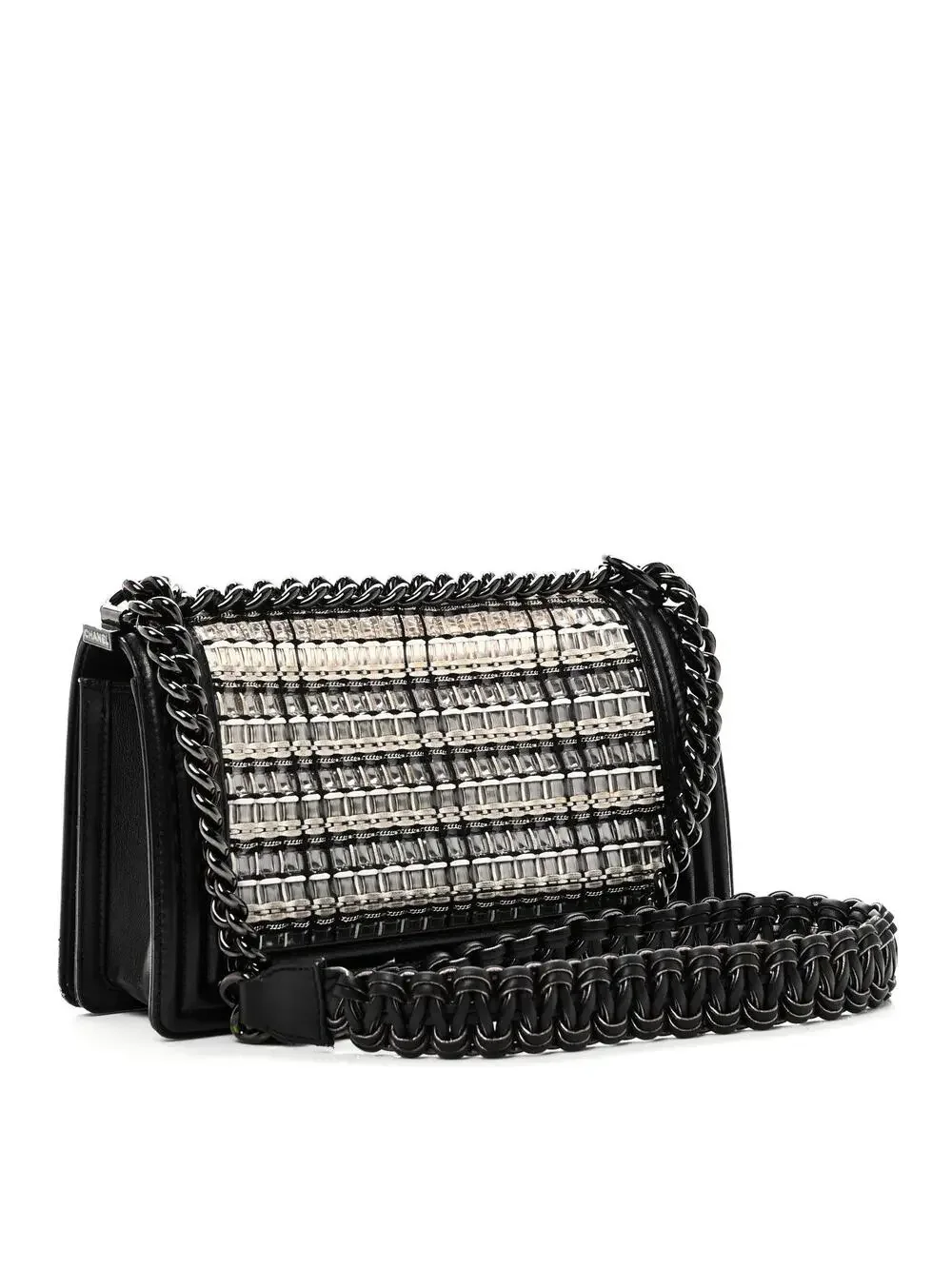 Chanel Pvc Thread Woven Medium Boy Flap #322597C18B